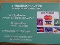 J Anderson Autos logo